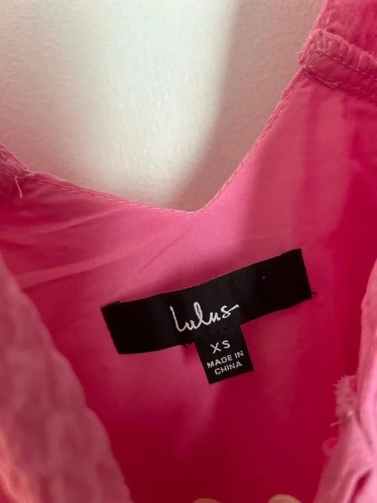 Lulu's Hot Pink Tiered Maxi Dress with Tie Straps - Picture 6 of 16